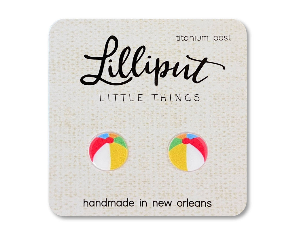 Beach Ball Earrings // Summer Earrings