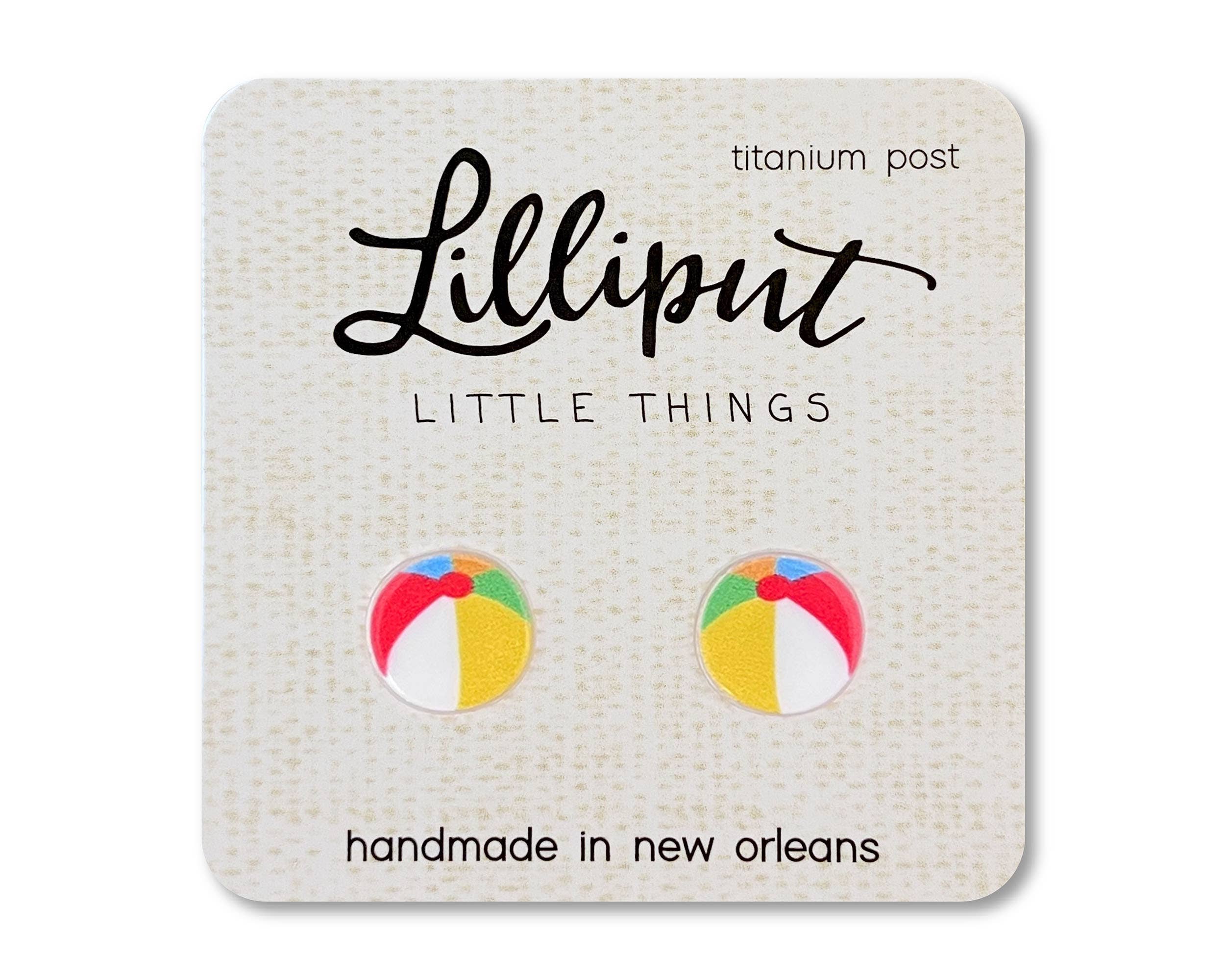 Beach Ball Earrings // Summer Earrings