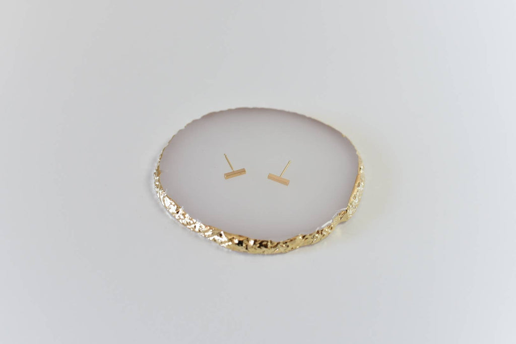 The Maisy 18k gold plated stud earrings- dainty