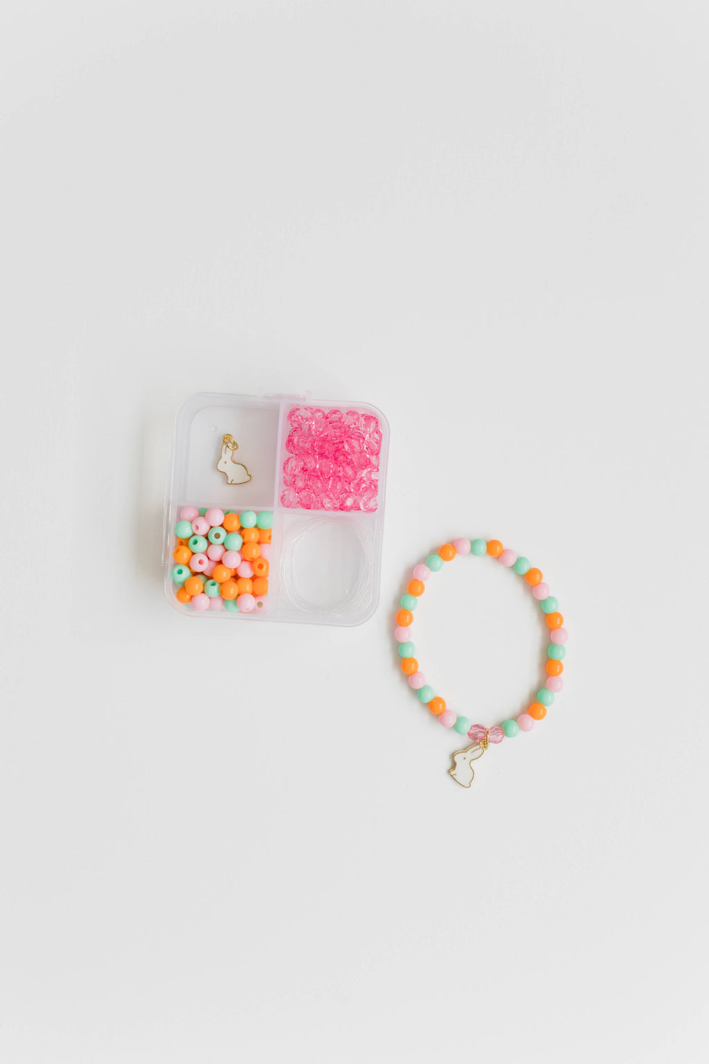 Mini Bunny Love Bracelet Craft Kit, Easter Basket Stuffer