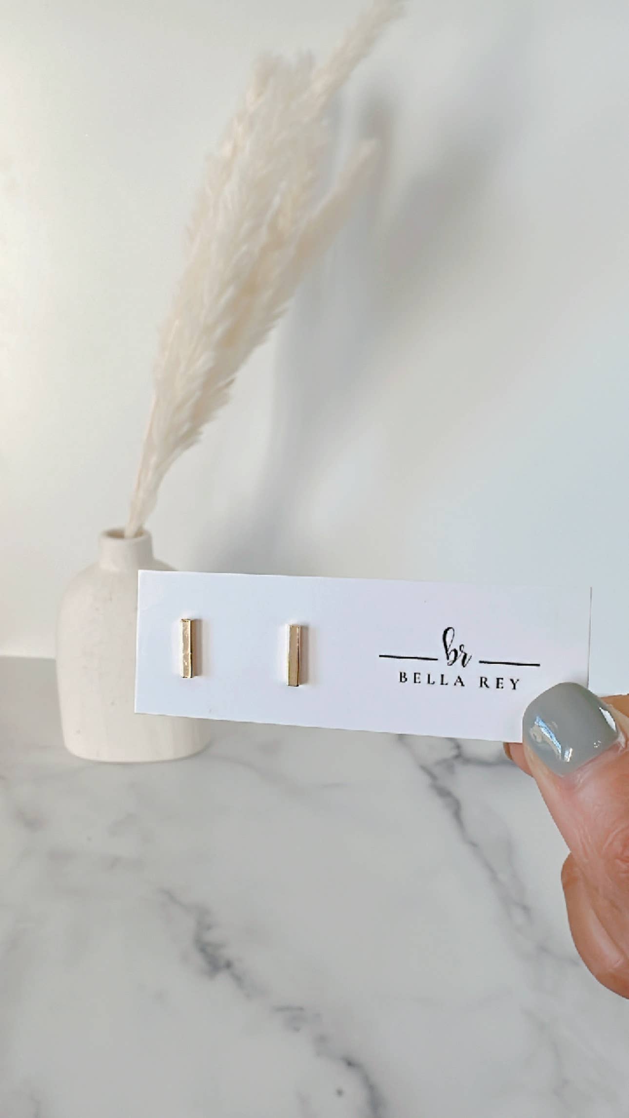 The Maisy 18k gold plated stud earrings- dainty