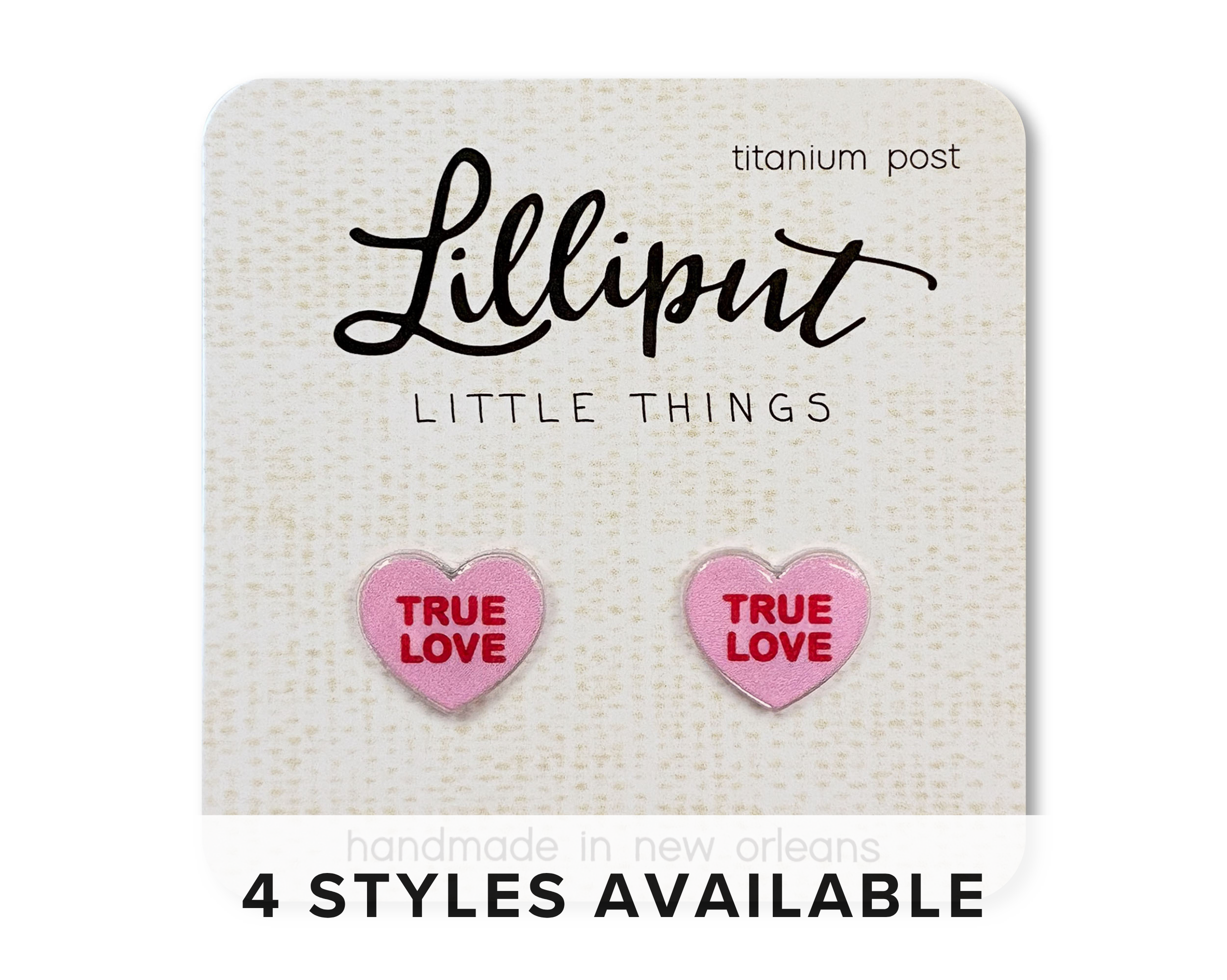 NEW Conversation Heart Earrings // Valentines Day: Green